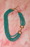Beaded Horsebit Necklace